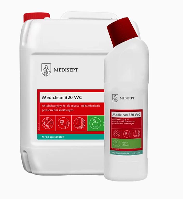 Mediclean 320 WC - Żel do mycia i odkamieniania powierzchni sanitarnych 750 ml