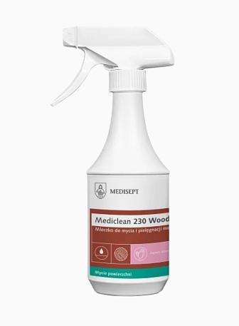Mediclean 230 Wood  Mleczko do czyszczenia i pielęgnacji mebli 500 ml