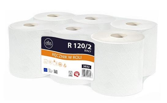 Ręcznik papierowy rola Ellis Professional R 120/2 biały (1)