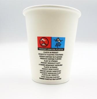 Kubki papierowe białe do kawy, na gorące 250ml (100)
