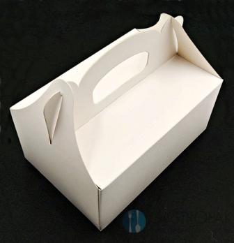 Pudełko na ciasto białe 