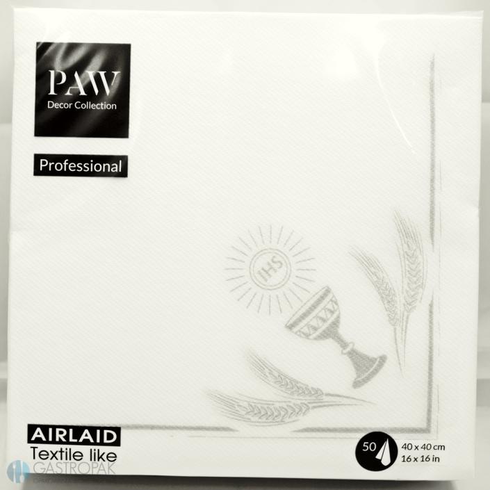 Serwetki Komunia - Paw Professional Airlaid 40/40 (50)