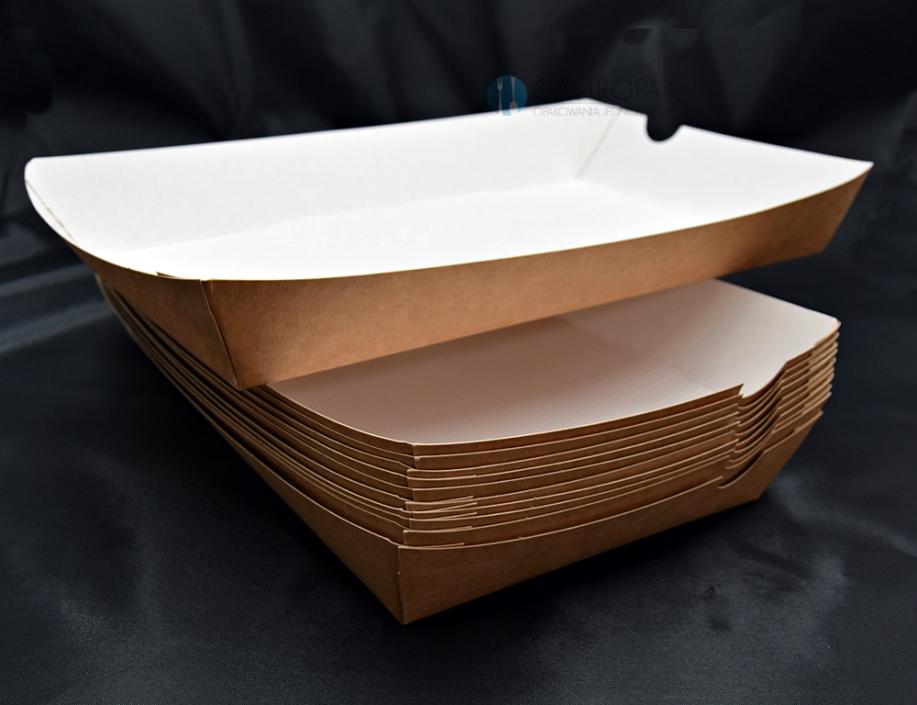 Tacka brązowo/biała 14/24/3,6 cm (100)