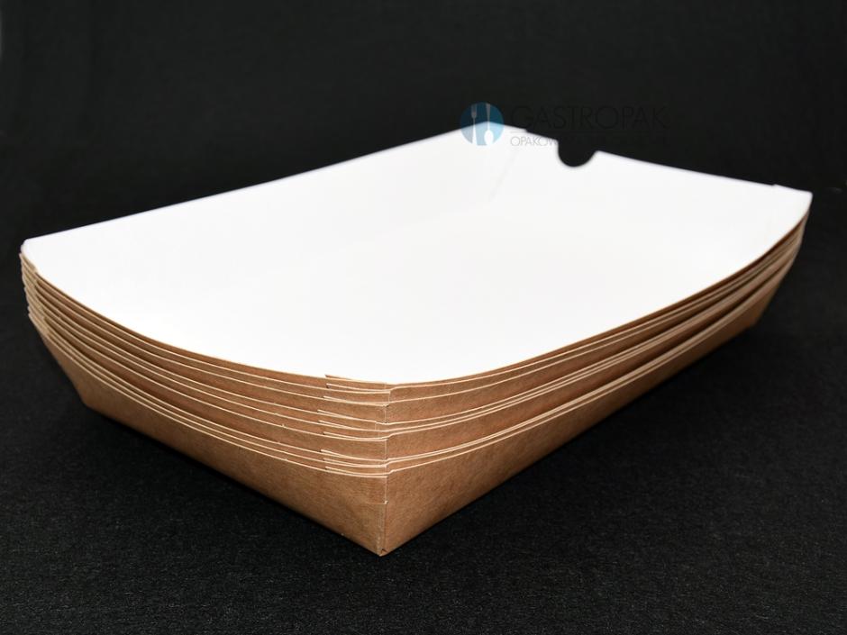 Tacka brązowo/biała 14/24/3,6 cm (100)