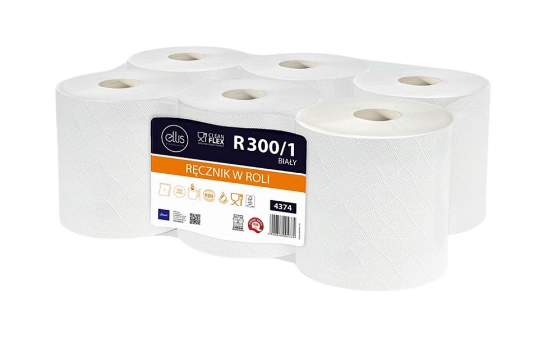Ręcznik papierowy rola Ellis Professional R 300/1 biały (6) (1)