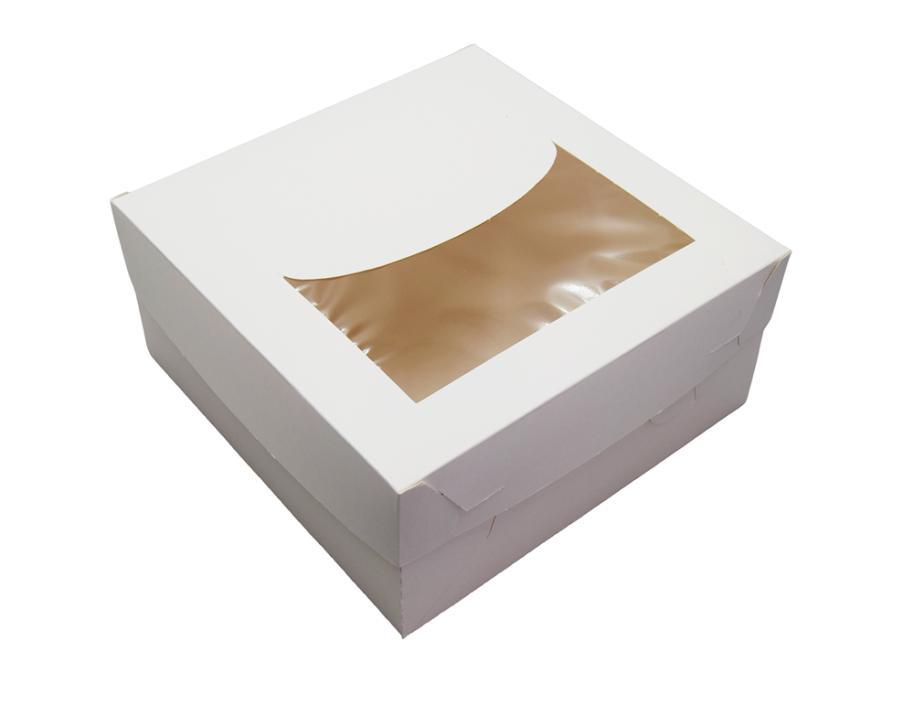 Pudełko na tort z okienkiem 21/21/10 cm (50) (1)