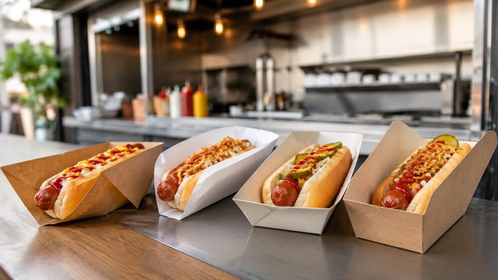 Koperta hot dog – jak dobrać opakowanie na hot dogi do swojego lokalu?