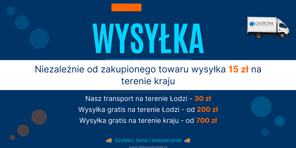 Baner wysyłka 15 zł na terenie kraju