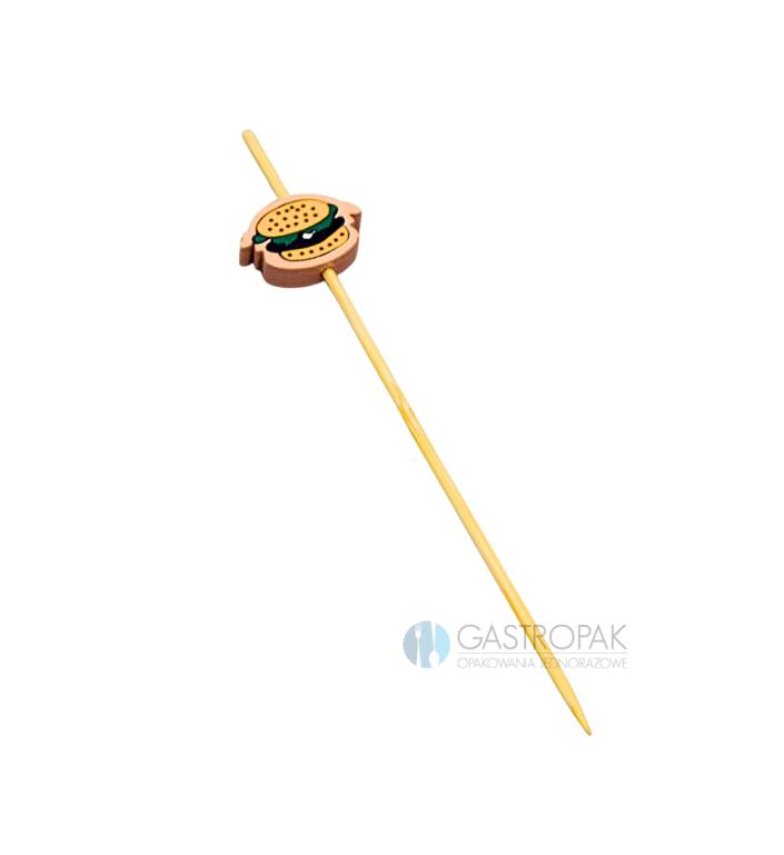 Patyczki bambusowe do przekąsek Burger 12 cm (100) (1)