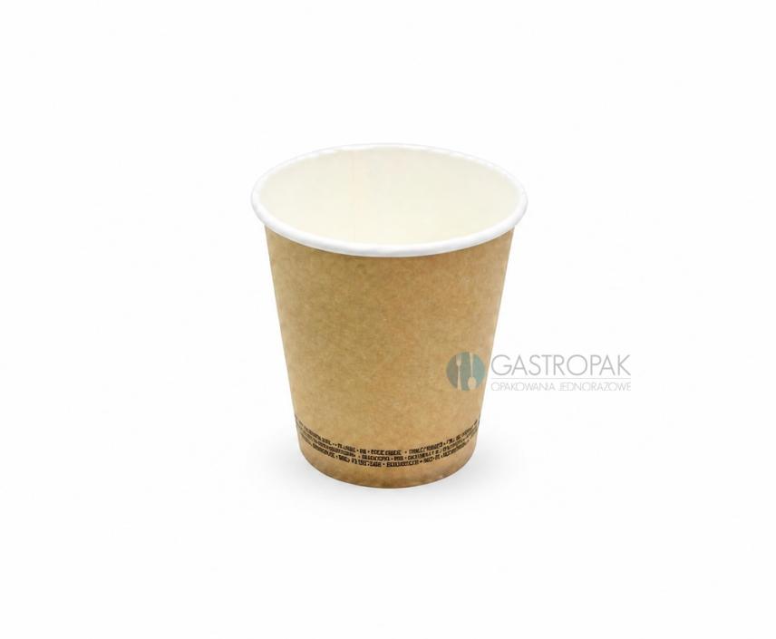 Kubek papierowy kraft do kawy, gorącego 180ml (50) (1)