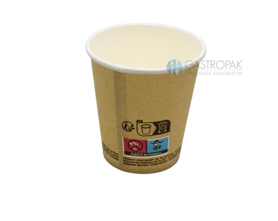 Kubek papierowy kraft do kawy, gorącego 180ml (50) (2)