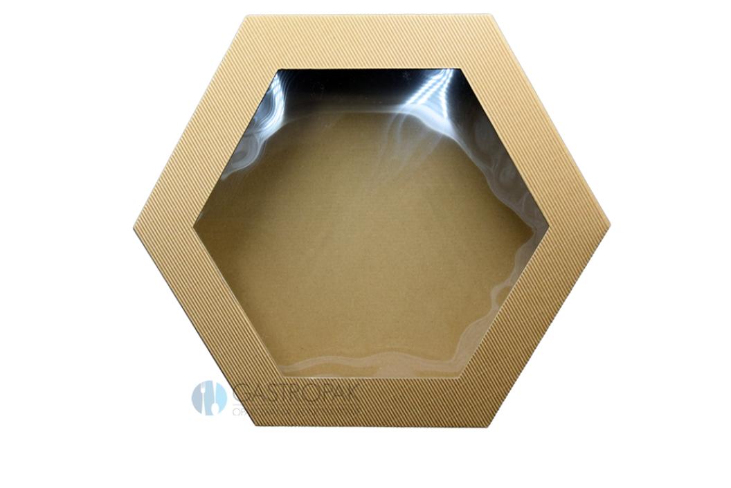 Pudełko cateringowe Party Box z okienkiem 26/26/9 cm (10) (2)