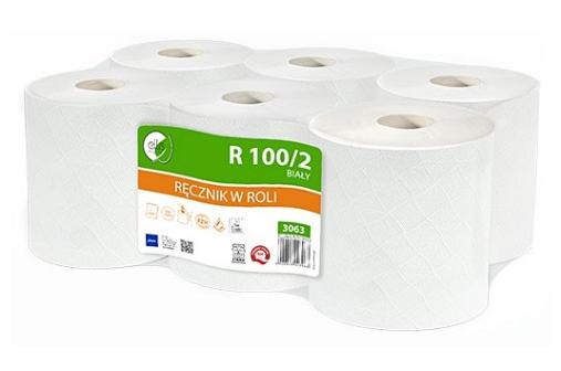 Ręcznik papierowy rola Ellis Ecoline R 100/2 biały (1)
