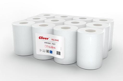 Ręcznik papierowy rola Cliver R 65/1 extra biały (1)