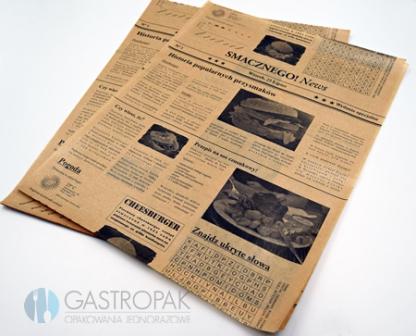 Papier powlekany do pakowania żywności Gazeta 30/40 cm (1000)