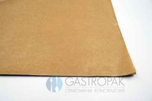 Papier silikonowy dwustronny do pieczenia brązowy 40/60cm (500)