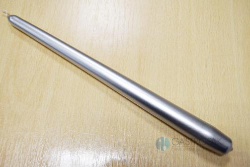 Świeca stożkowa srebrna 290/22 mm (10)