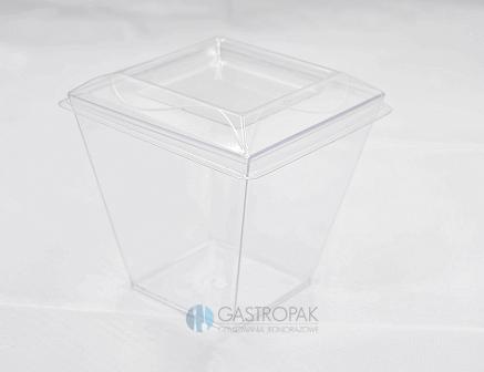 Pojemnik FingerFood Piramidka + zamknięcie 200 ml (50)
