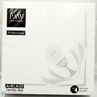 Serwetki Komunia  Paw Professional Airlaid 40/40 (50)