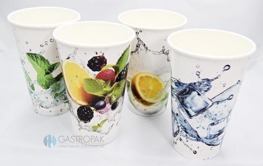 Kubek papierowy do zimnego Fresh Mix 400 ml (50)