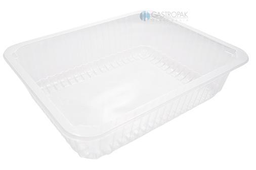 Obrazek 2 dla: Pojemnik prostokątny transparentny do zgrzewu 227/178/60 mm (50)