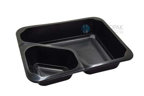 Obrazek 2 dla: Dwudzielny pojemnik cateringowy COLT z odrywaną komorą 227/178/40 mm 