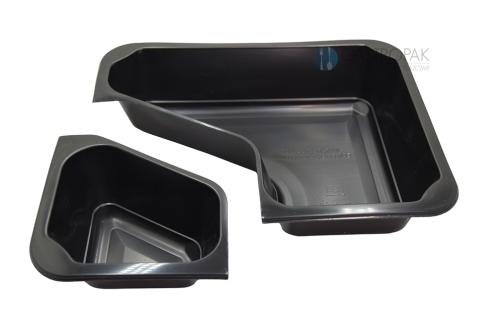 Obrazek dla: Dwudzielny pojemnik cateringowy COLT z odrywaną komorą 227/178/50 mm 