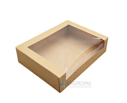 Obrazek dla: Opakowanie na sushi z okienkiem PLA 19,5 / 14 / 4,5 cm (25)
