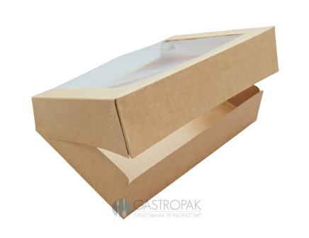 Obrazek 2 dla: Opakowanie na sushi z okienkiem PLA 19,5 / 14 / 4,5 cm (25)